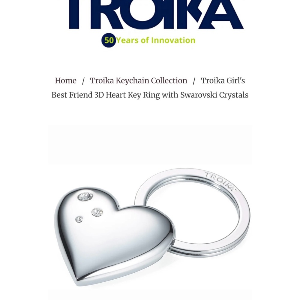 Silver Heart Keyring - Picture 6 of 14